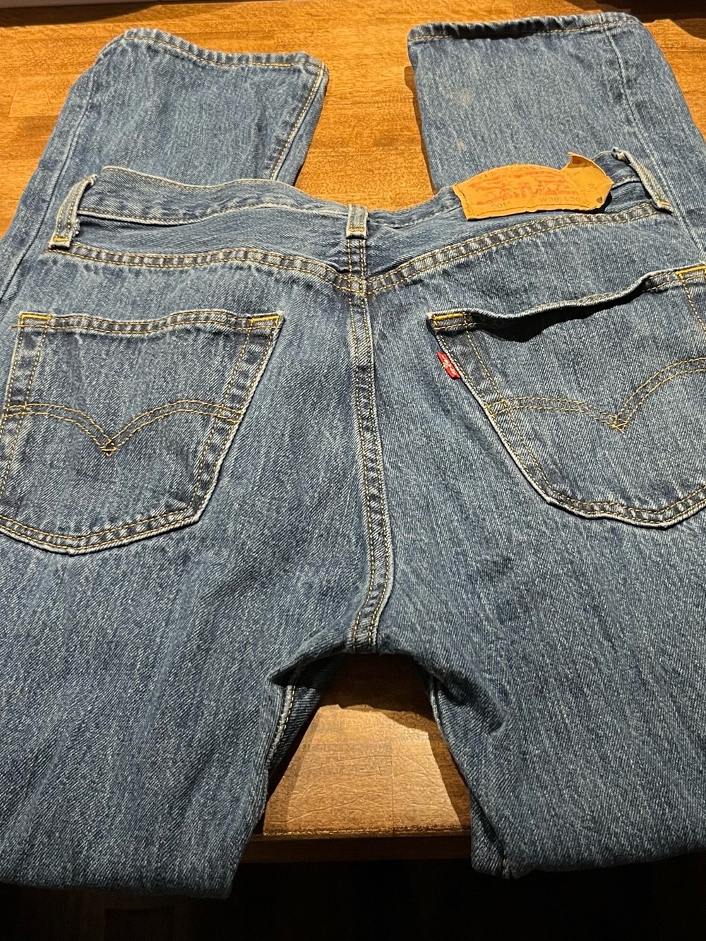 Levi's Men's Dark Blue Straight Leg Jeans